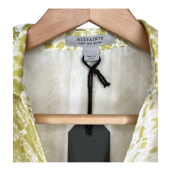 All Saints Clara Long Sleeve Crop Blouse - Picture 5 of 5